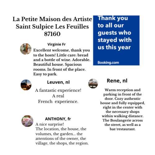 La Petite Maison Des Artiste Villa Saint-Sulpice-les-Feuilles Luaran gambar